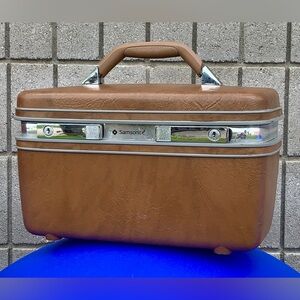 Mid Century Vtg MCM Samsonite Profile II Streamlined Travel Case Makeup Luggage